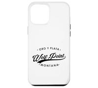 Wolf Point Montana Oro Y Plata State Motto per uomo donna. Custodia per iPhone 12 Pro Max