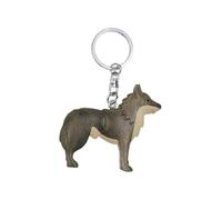 Wolf - Portachiavi in legno