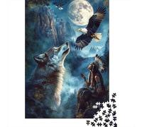 Wolf Puzzle 1000 Pezzi Adulti, Allenamento Mentale, Attività Collettiva, Oggetto Decorativo, Idea Regalo Originale 1000pcs (75x50cm)