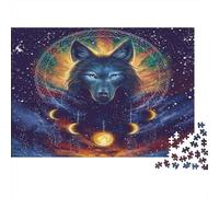Wolf Puzzle 1000 Pezzi Per Adulti, 1000 Pezzi Starry Sky Grandi Regali Sfida Giocattolo Per Giochi Educativi Regali 52x38cm/1000pcs