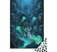 Wolf Puzzle 1000 Pezzi Per Collezionisti, Mindfulness Attiva, Progetto Condiviso, Elemento Stilistico 1000pcs (75x50cm)