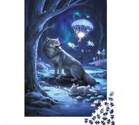 Wolf Puzzle 1000 Pezzi Premium, Mappa Concettuale Tattile, Esperienza Unificante, Regalo Iconico 1000pcs (75x50cm)