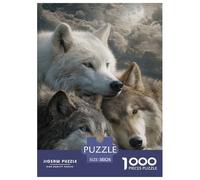 Wolf Puzzle 1000 Pezzi Relax Wild Animal - Ideale Per Meditazione E Mindfulness, Alta Definizione, Giochi Da Tavolo - 38x26cm/1000pcs