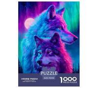 Wolf Puzzle 1000 Pezzi Wild Animal Appassionati, Materiali Premium, Poster E Box Elegante - 70x50cm/1000pcs