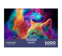 Wolf Puzzle 1000 Pezzi Wild Animal Appassionati, Materiali Premium, Poster E Box Elegante - 70x50cm/1000pcs