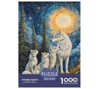 Wolf Puzzle Da 1000 Pezzi Per Adulti E Bambini Dai 12 Anni in Su Animal Multicolore Immagine Dipinta Educativi Idea Regalo Uomo E Donna 70x50cm/1000pcs