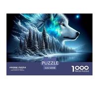 Wolf Puzzle Da 1000 Pezzi Per Adulti E Ragazzi Jigsaw Gigante Multicolore Moderno Educativi Compleanno Travel Gift Qualità Premium 52x38cm/1000pcs