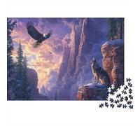 Wolf Puzzle Da 1000 Pezzi Per Adulti Puzzle Da 1000 Pezzi Giochi Educativi Decorazione Della Casa Puzzle I Migliori Regali Per Uomini E Donne 1000pcs (75x50cm)