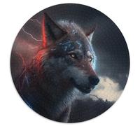 Wolf-Puzzle für Erwachsene, 1000 Teile, Kartonpuzzle, ideal als Dekoration für Zuhause und Büro, perfektes Geschenk zum Geburtstag, 1000 Teile (67,5x67,5cm)