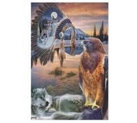 Wolf Puzzle Games for Adults E Bambini - for Creativity And Mindfulness - Challenging Jigsaw Puzzles 1000 Pezzi for Family 78×53cm