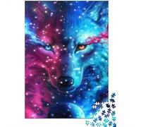 Wolf Puzzle Giochi 1000 Pezzi Festa Aziendale Arte Animal Puzzle Adulti Idea Regalo Per 1000pcs (75x50cm)