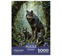 Wolf Puzzle Giochi 1000 Pezzi Regalo Per Lui E Per Lei Arte Animal Puzzle Adulti Idea Regalo Per 70x50cm/1000pcs