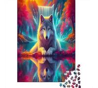 Wolf Puzzle Sfidare 1000 Puzzle Familiare Educa Decorazione Della Casa Idea Regalo Uomo E Donna 1000pcs (75x50cm)