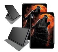 Wolf Red Full Moon Custodia per iPad 10th Gen 11.9" 2022 Release (numero di modello: A2696 A2757 A2777), supporto pieghevole girevole a 360 gradi con angoli di visualizzazione multipli custodia con