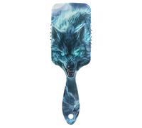 Wolf spazzole per capelli lisci per donne nere Progettato massaggiatore testa per capelli ricci con manico ergonomico cepillo para pelo rizado
