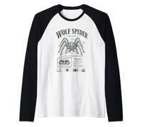 Wolf Spider Lycosidae Arachnid Natural History Maglia con Maniche Raglan