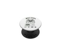 Wolf Spider Lycosidae Arachnid Natural History PopSockets PopGrip Adesivo