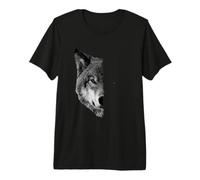 Wolf T-Shirts - Camicie Lupi magici con Faccia Divisa Maglietta Premium