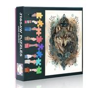 Wolf Tier - Puzzle da 1000 pezzi, per adulti, 70 x 50 cm, per la vita selvaggia, per la famiglia, per la serata del gioco, per l'attività e la decorazione della casa moderna