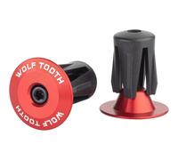 Wolf Tooth Alloy Bar End Plugs Red One Size