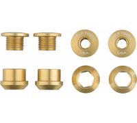 Wolf Tooth Components 1x 6mm Guarnitura Bullone Oro Set Di 4 Doppio Hex Raccordi