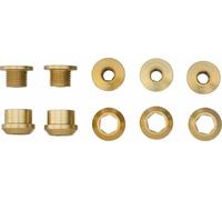 Wolf Tooth Components 1x 6mm Guarnitura Bullone Oro Set Di 5 Doppio Hex Raccordi