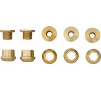 Wolf Tooth Components 1x 6mm Guarnitura Bullone Oro Set Di 5 Doppio Hex Raccordi