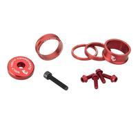Kit Spessori Sterzo Viti Alluminio Anodizzato Rosso Bici Leggero