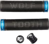 Manopole MTB ECHO Lock-On Nero Blu per Bici Mountain Bike Ergonomiche