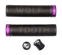 Wolf Tooth Components Set Impugnature Echo Lock-On - Nero/Ultraviolet Purple