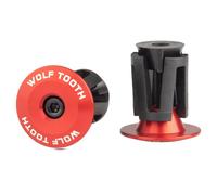 Wolf Tooth Components Tappi Per Estremità Manubrio In Lega - Rosso