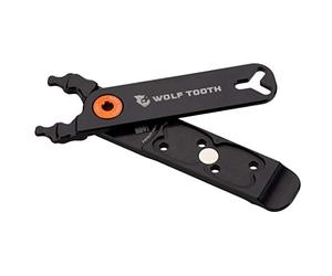 Wolf Tooth Pack Pliers Pinze combinate, confezione di pinze, pinza multiuso per maglie rapide per bicicletta con leve per pneumatici e estrattore di valvole, attrezzi per catena per riparazione