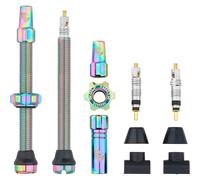 Valvole Tubeless Bici 60mm Oil Slick compatibili inserti copertoni MTB