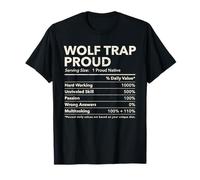Wolf Trap, Virginia Proud Valori nutrizionali Maglietta