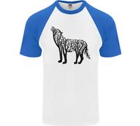 Wolf Tree Animale Ecologia Uomo S/S Maglietta Baseball