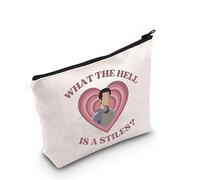 Wolf TV Show Inspired Gift What The Hell is a Stiles Borsa per il trucco Stiles Stilinski Borsa per cosmetici Stiles Stilinski Fan Regalo TV Show Merchandise, Che diavolo è uno Stiles
