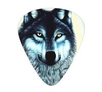 Wolf Under Moon Plettri per chitarra, 12 pezzi, materiale ABS, bordi lisci, sensazione confortevole, 3 spessori opzionali