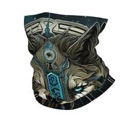 Wolf Vichingo Antiche Rune Norrene Fantastiche Unisex Sciarpa A Tubo Multifunzione Bandana Elastico Decorazione Facciale per Pesca Yoga Motocicletta
