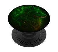 Wolf vichingo Rune di Odino Bussola nordica Lupi Vegvisir PopSockets PopGrip Adesivo