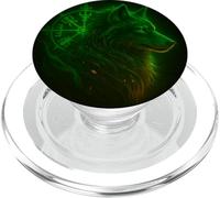 Wolf vichingo Rune di Odino Bussola nordica Lupi Vegvisir PopSockets PopGrip per MagSafe
