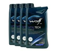 WOLF VitalTech 5W-40 PORSCHE A40, PSA B 71 2296, VW 502 00, 4x1 Litro