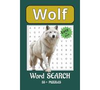 Wolf Word Search Puzzle: Easy to Read Best For Adults Teens and Older children