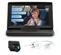 WOLFANG 1080P Baby Car Camera: USB-C Plug and Play Facile da installare, Baby Monitor per auto con Schermo da 5" con Telecamera per Visione Notturna, Ampia Visuale Chiara per il Sedile Posteriore