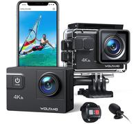 WOLFANG Action Cam GA300 4K 60FPS, 20MP WiFi EIS Action Camera con schermo tatti
