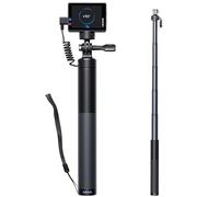 WOLFANG Action Cam Selfie Stick carica la tua action camera da 2600 mAh (24-60 cm), colore nero GB2200
