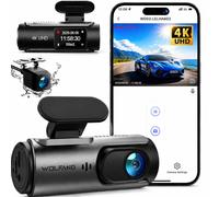 WOLFANG Dash Cam Auto 4K Doppia WiFi Dashcam per Auto Telecamera Auto 170°