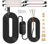 WOLFANG Kit di cavi hardwire, compatibile con telecamere da cruscotto WD02/WD03/WD04/WD05/iD100N/iD220/iD240, cavo nascosto per un'installazione ordinata, facile da installare, limitatore di tensione