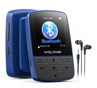 WOLFANG Lettore MP3 con Bluetooth 5.2 clip sportiva formato mini peso 28,3 g