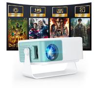 WOLFANG Proiettore Portatile con Supporto 1080P FHD, Mini Proiettore per Casa e