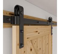 WOLFBIRD 200CM/6.6FT Hardware Porta Scorrevole Kit Porta Scorrevole Rail per sistema hardware singola porta
